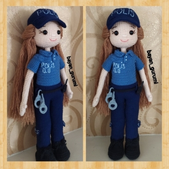 Amigurumi Polis Oyuncak