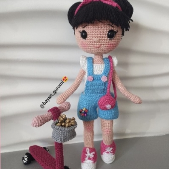 Amigurumi kız bebek luna
