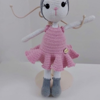 Amigurumi yeni doğan emzik seti