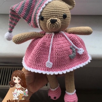 amigurumi pijamalı ayı