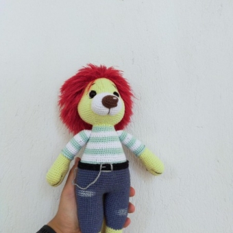 Amigurumi Uyku Arkadaşı Aslan