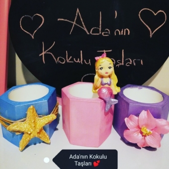Kokulu Taş Kalemlik ve Saksı