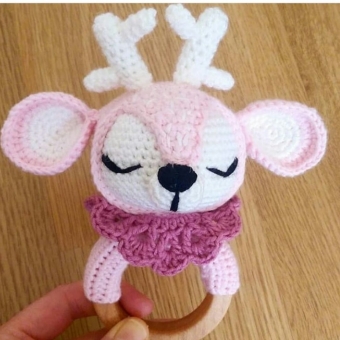 Amigurumi geyik çıngırak