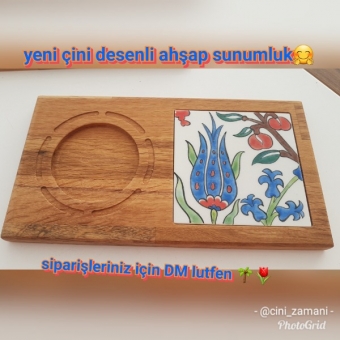 Çinili Ahşap Sunumluklar