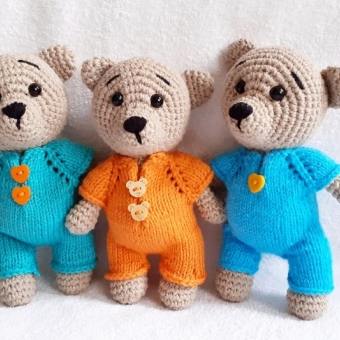 Amigurumi Tulumlu Ayıcık