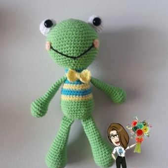 Amigurumi kurbağa