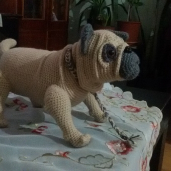 Amigurumi pugdog