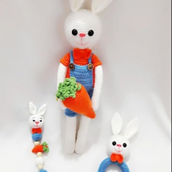 Amigurumi tavşan set