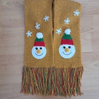 Amigurumi Kardan Adam Atkı