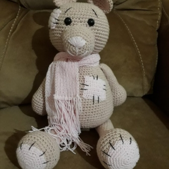 Amigurumi Yamalı Ayı