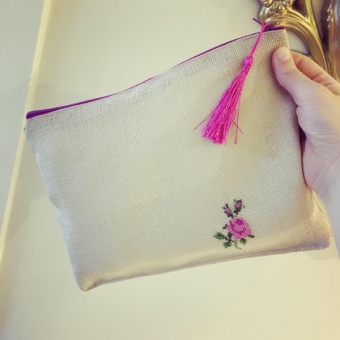 Kaneviçe clutch çanta