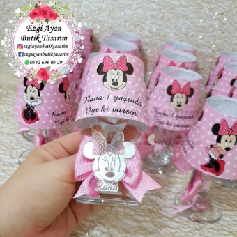 Minnie Mouse Temalı Abajur Mum