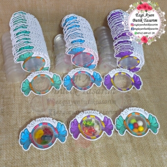 Bayram Hediyesi Şeker Şeklinde Kutular