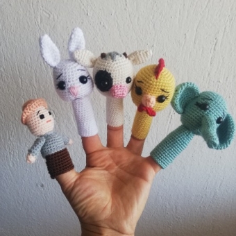 Amigurumi parmak kukla